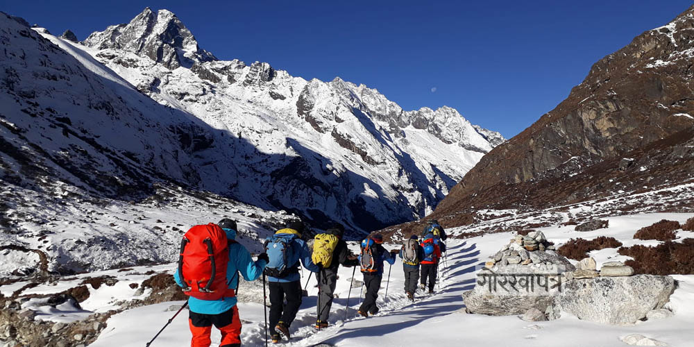कञ्चनजंगा हिमाल आरोहण मार्गको चौथो क्याम्प अर्थात&hellip;