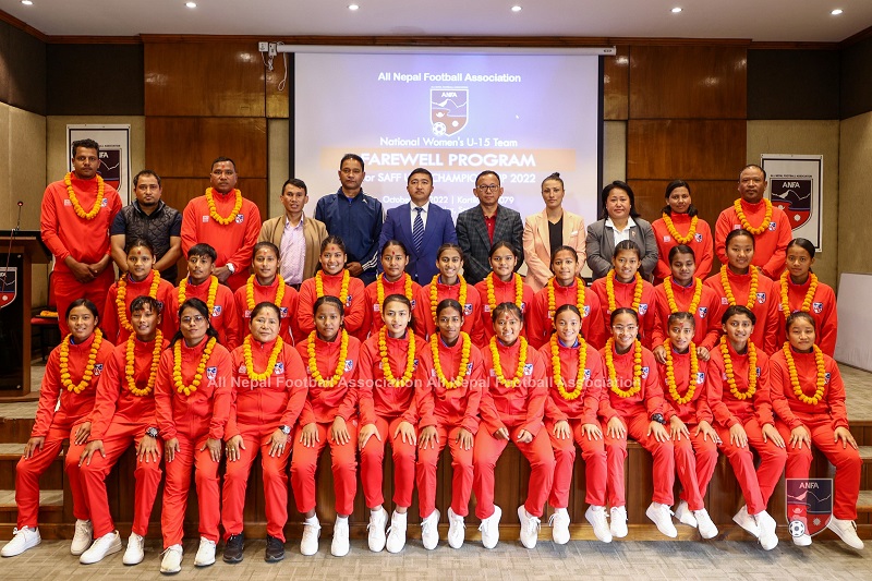 १५ वर्षमुनिको नेपाली महिला फुटबल टोली आज बङ्लादेश जादै ,च्याम्पियनसिप कार्तिक १५&hellip;