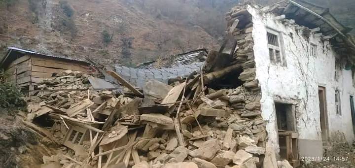भूकम्पले बाजुराका ५८ घरमा क्षति